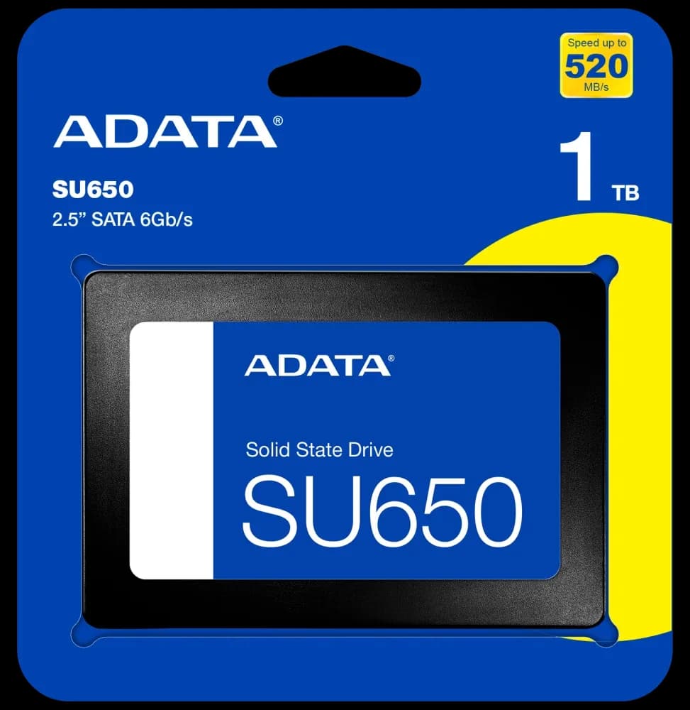 Disque Dur interne SSD ADATA SU650 SATA 2.5" 1 To (ASU650SS-1TT-R)