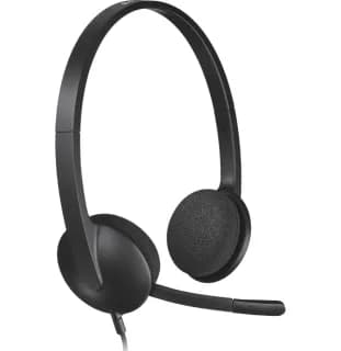 Casque Logitech H340 pour PC avec microphone anti-parasite - USB (981-000475)