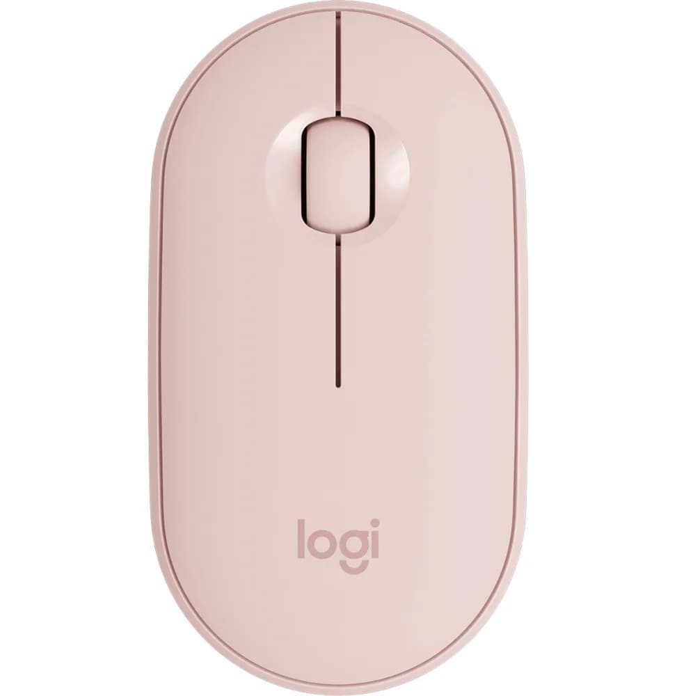Souris sans fil Bluetooth Logitech Pebble M350 Rose (910-005717)