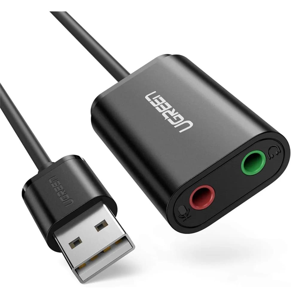 Adaptateur Ugreen USB-A vers 3.5 mm audio Stereo Noir (30724)