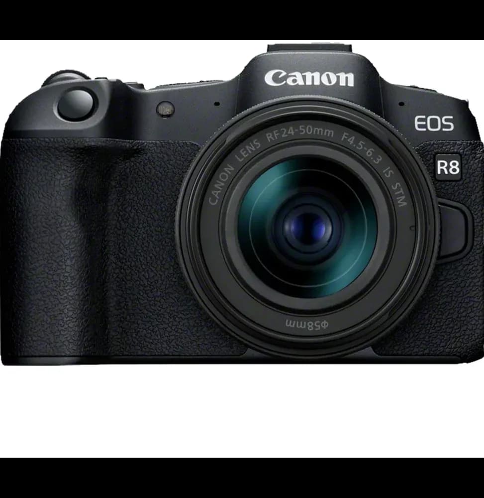 Appareil photo hybride Canon EOS R8 + objectif RF 24-50mm F4.5-6.3 IS STM (5803C013AA)
