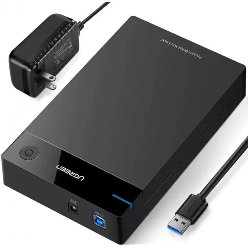 Boitier externe Ugreen USB 3.0 SATA 2.5 et 3.5 HDD/SSD (50422)