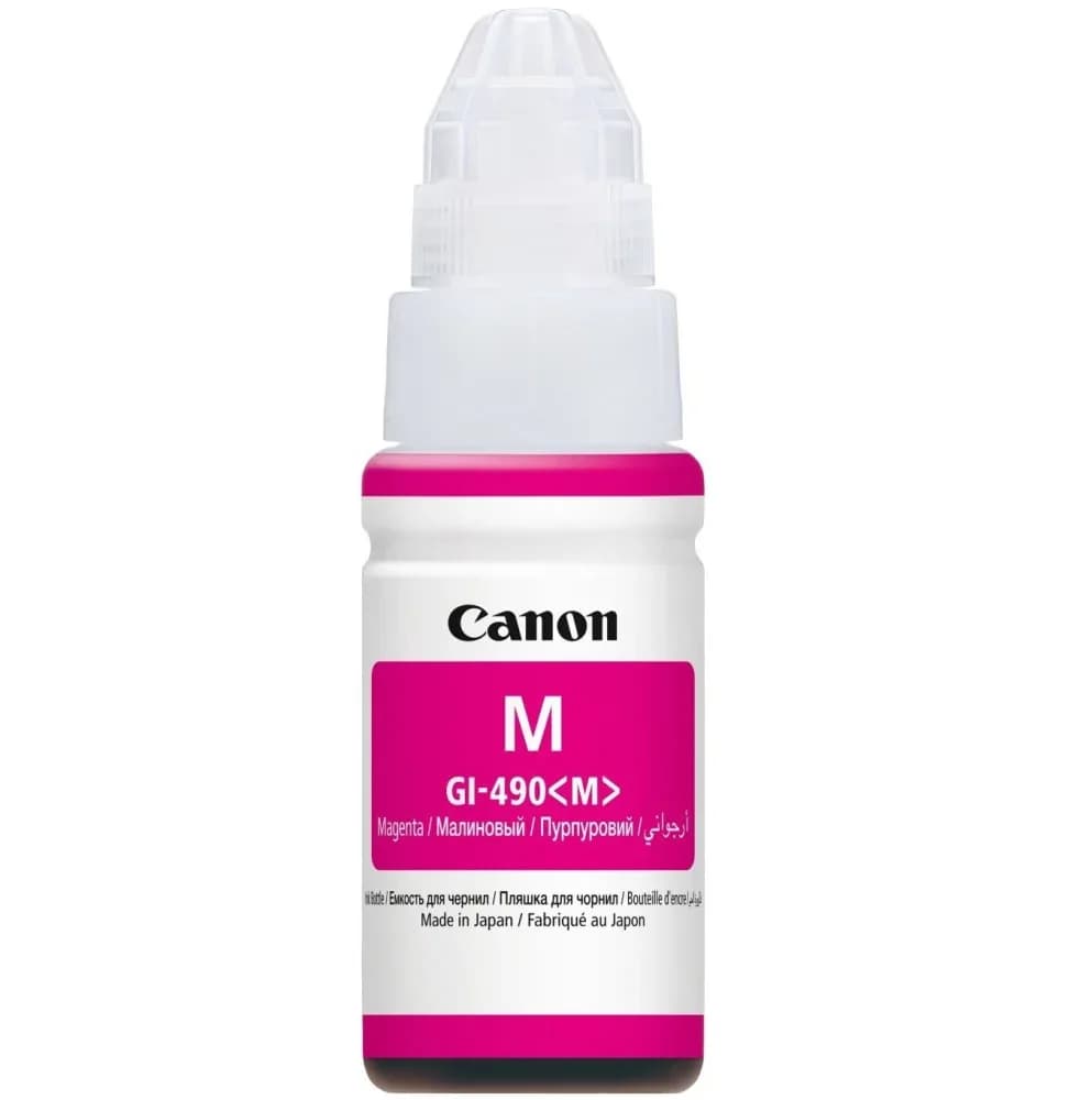 Canon GI-490 M Magenta - Bouteille d'encre Canon d'origine (0665C001AC)