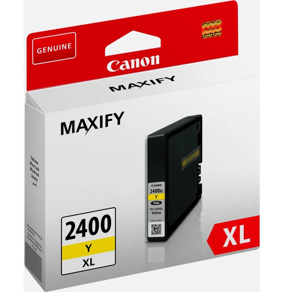 Canon PGI-2400XL Y Jaune - Cartouche d'encre grande capacité Canon d'origine (9276B001AA)