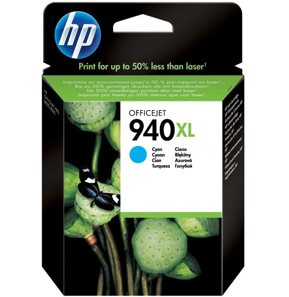 HP 940XL Cyan - Cartouche d'encre grande capacité HP d'origine (C4907AE)