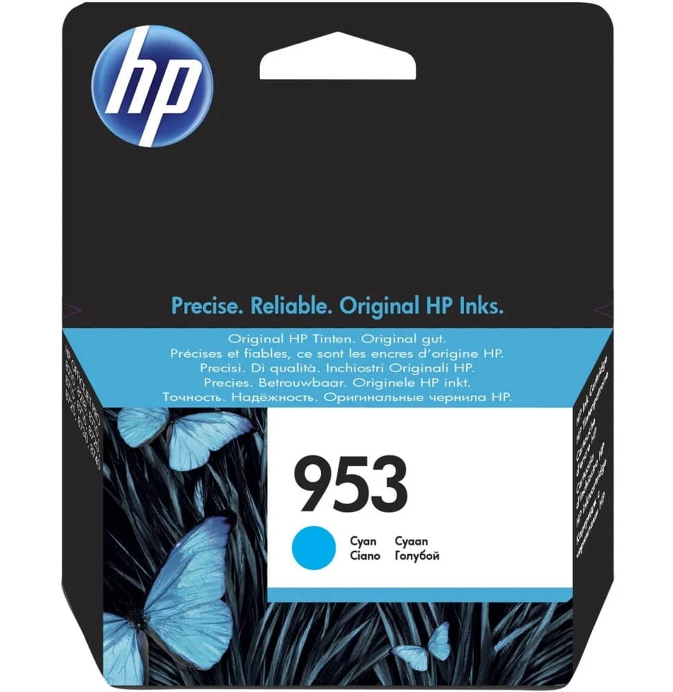 HP 953 Cyan - Cartouche d'encre HP d'origine (F6U12AE)