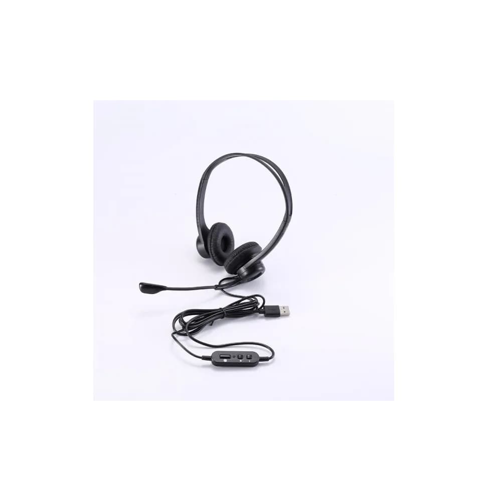 Casque/Micro UPTEC avec suppression bruit ambiant - USB (4060100)