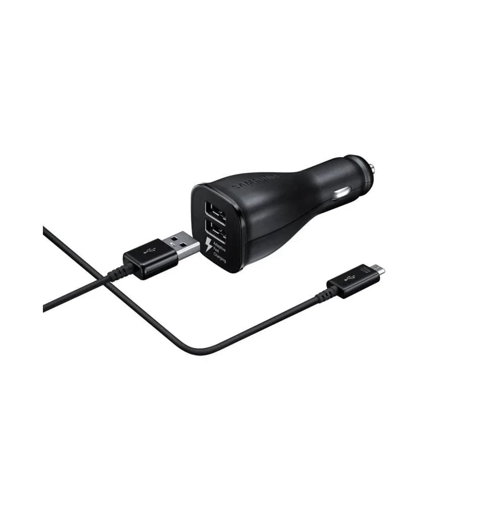 Chargeur de Voiture Samsung - Double à Chargement Rapide (Micro USB)