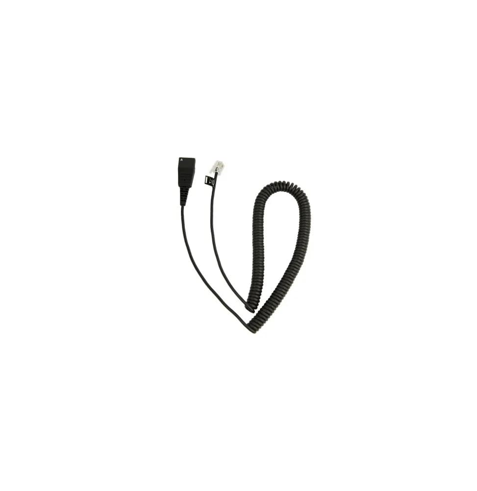 Cordon Jabra quick disconnect QD vers interface modulaire RJ10 2 mètres (8800-01-37)