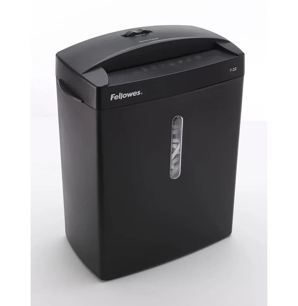 Destructeur Fellowes Powershred® P-33S — Sécurité P-2 · 15 L · 8 feuilles/passage