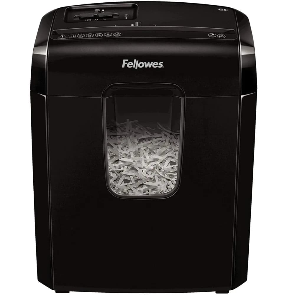 Destructeur Fellowes Powershred® 6C — Sécurité P-4 · 11 L · 6 feuilles/passage