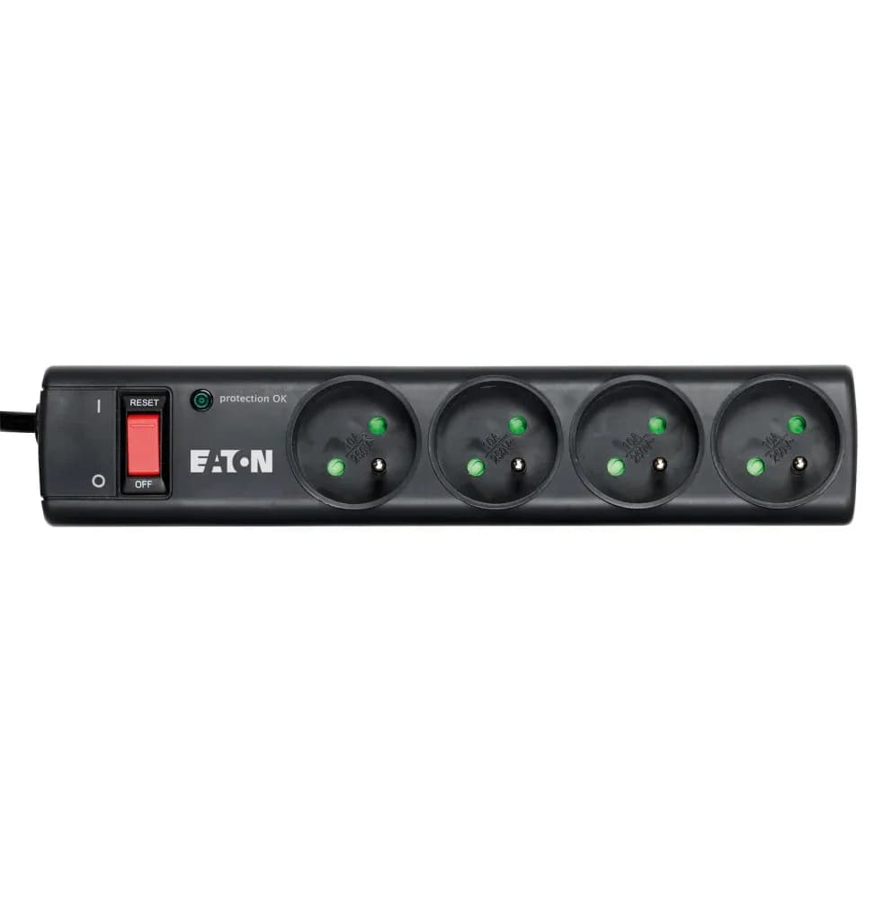 Multiprise parasurtenseur Eaton Protection Strip PS4F 4 prises FR