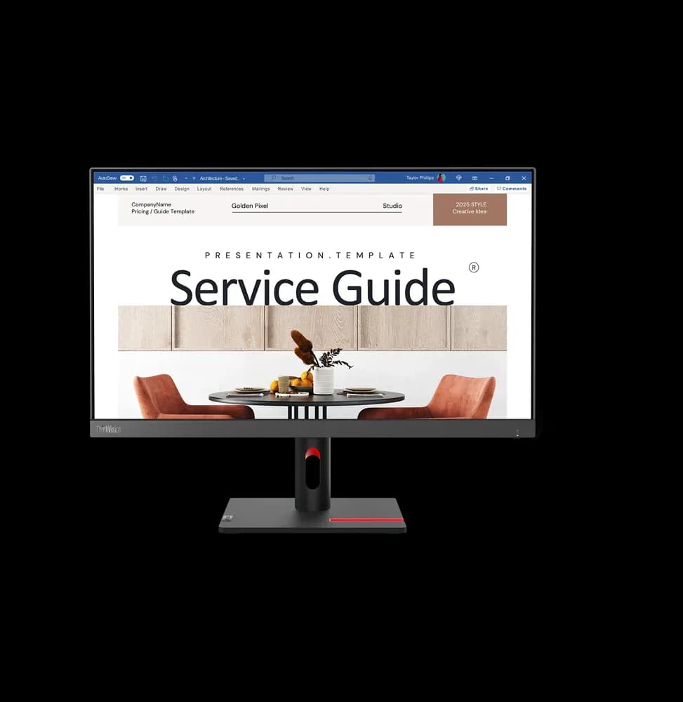 Écran 23,8" Full HD Lenovo ThinkVision S24i-30 (63DEKAT3EU)