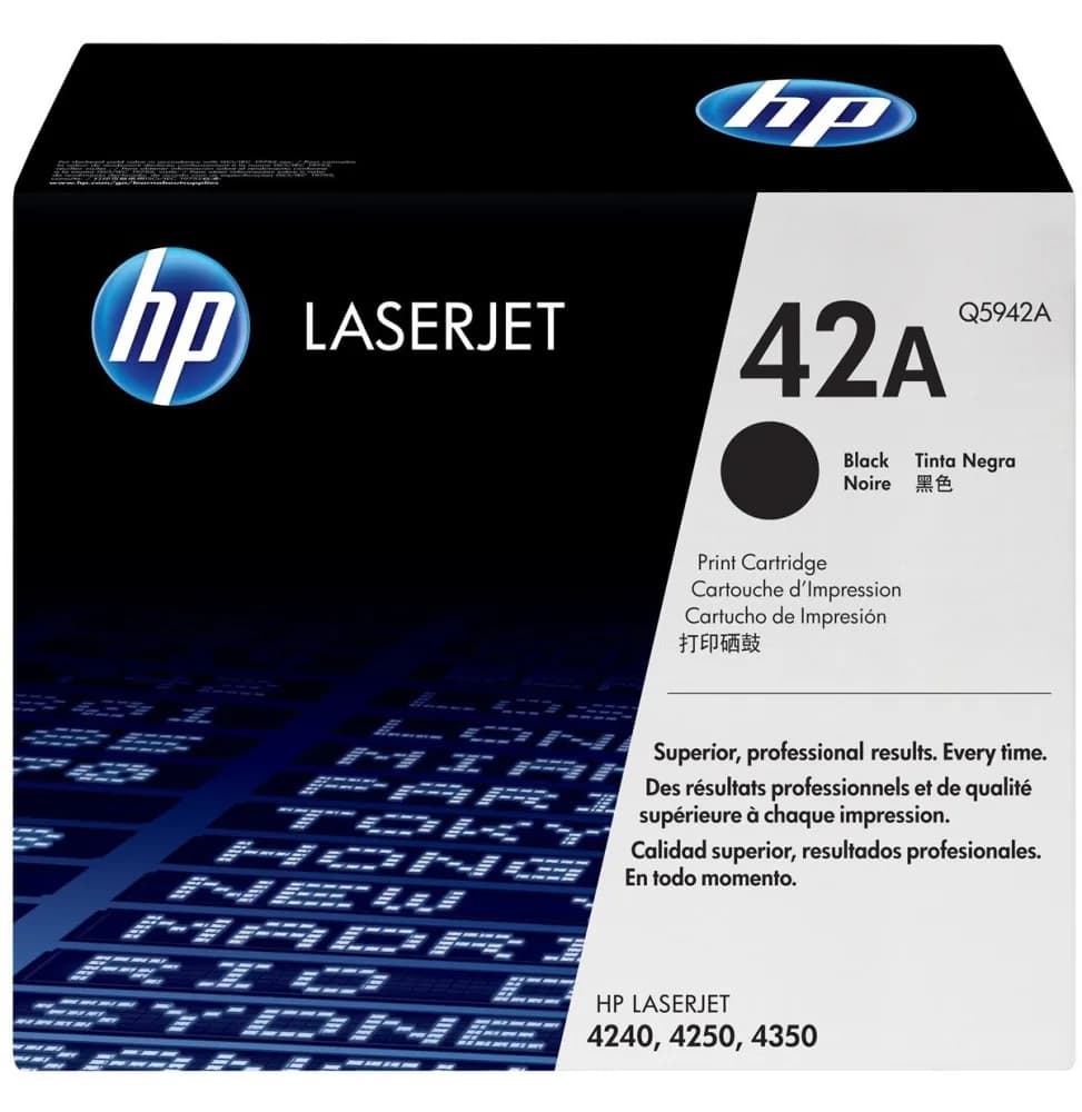 HP 42A Noir (Q5942A) - Toner HP LaserJet d'origine