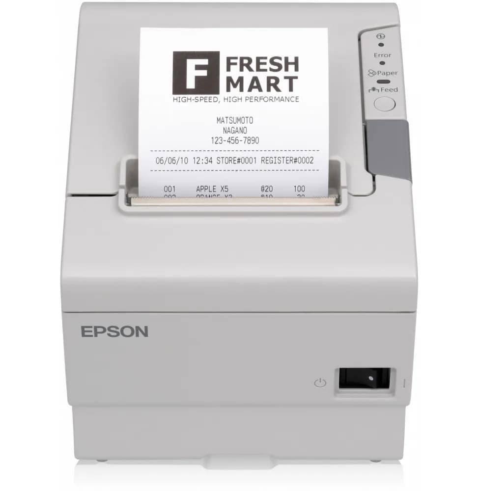 Imprimante de tickets Energy Star EPSON TM-T88V SÉRIE USB + PS-180 + CÂBLE AC (C31CA85012)
