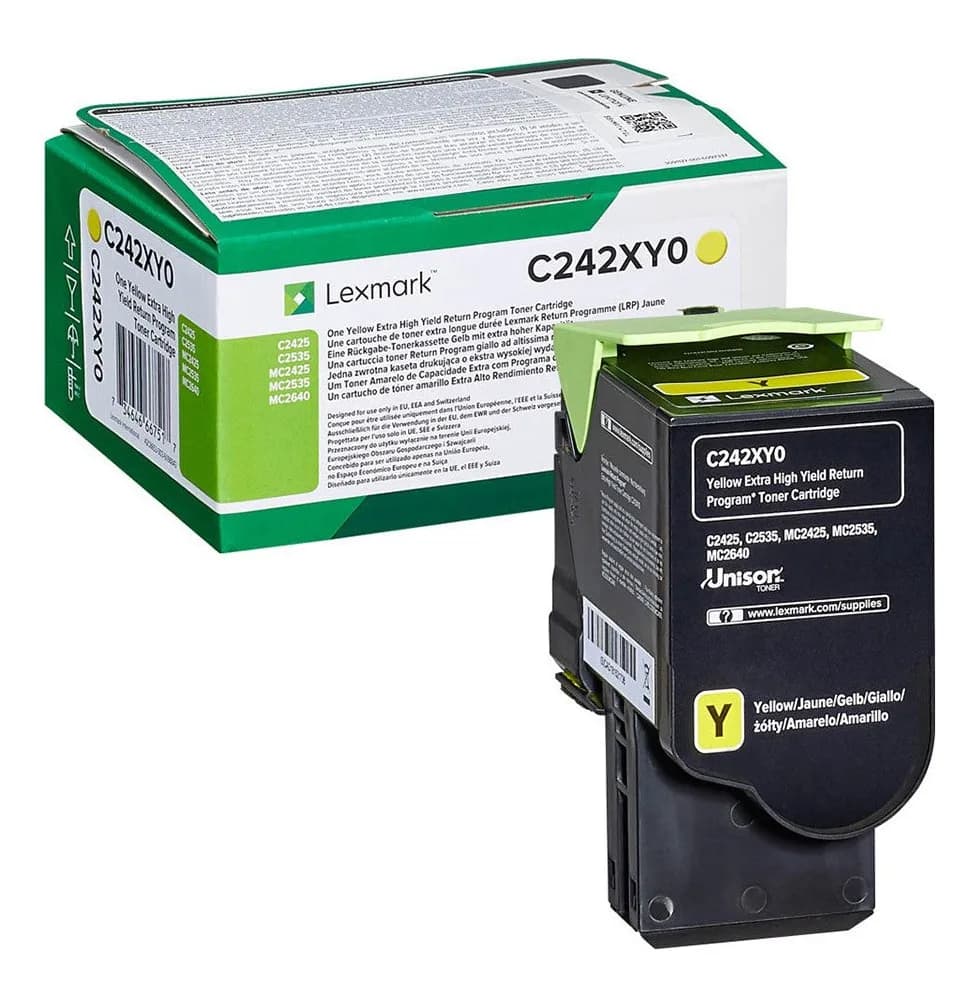 Lexmark Jaune (C245XY0) - Toner Lexmark programme de retour - 3500