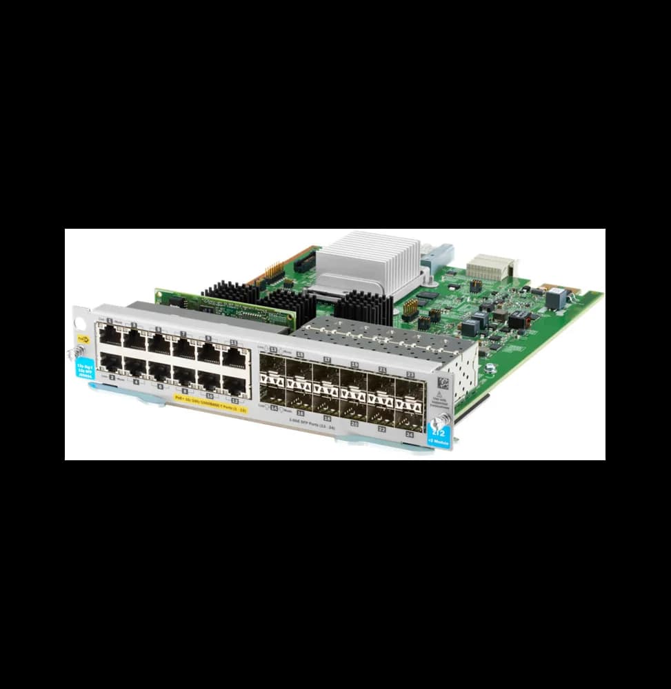 Module Aruba 12 ports 10/100/1000BASE-T PoE+ / 12 ports 1GbE SFP MACsec v3 zl2 (J9989A)