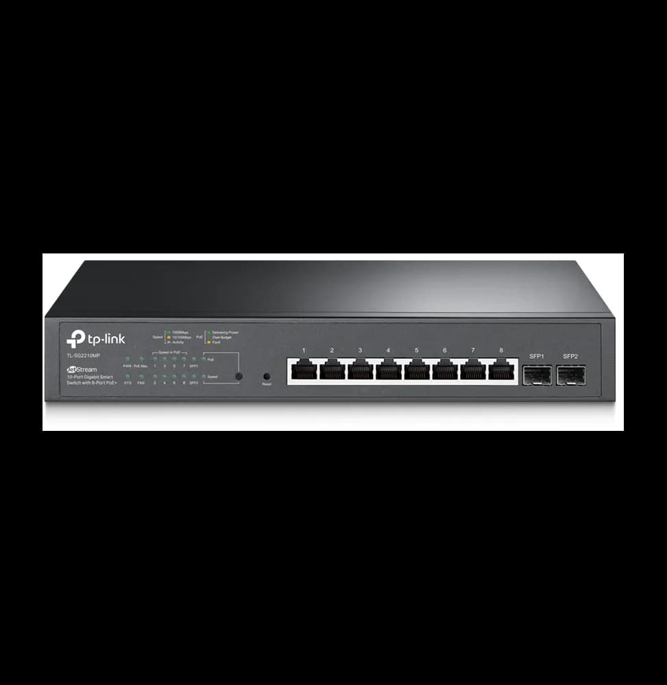 Switch Smart TP-Link TL-SG2210MP JetStream 10 ports Gigabit avec 8 ports PoE+