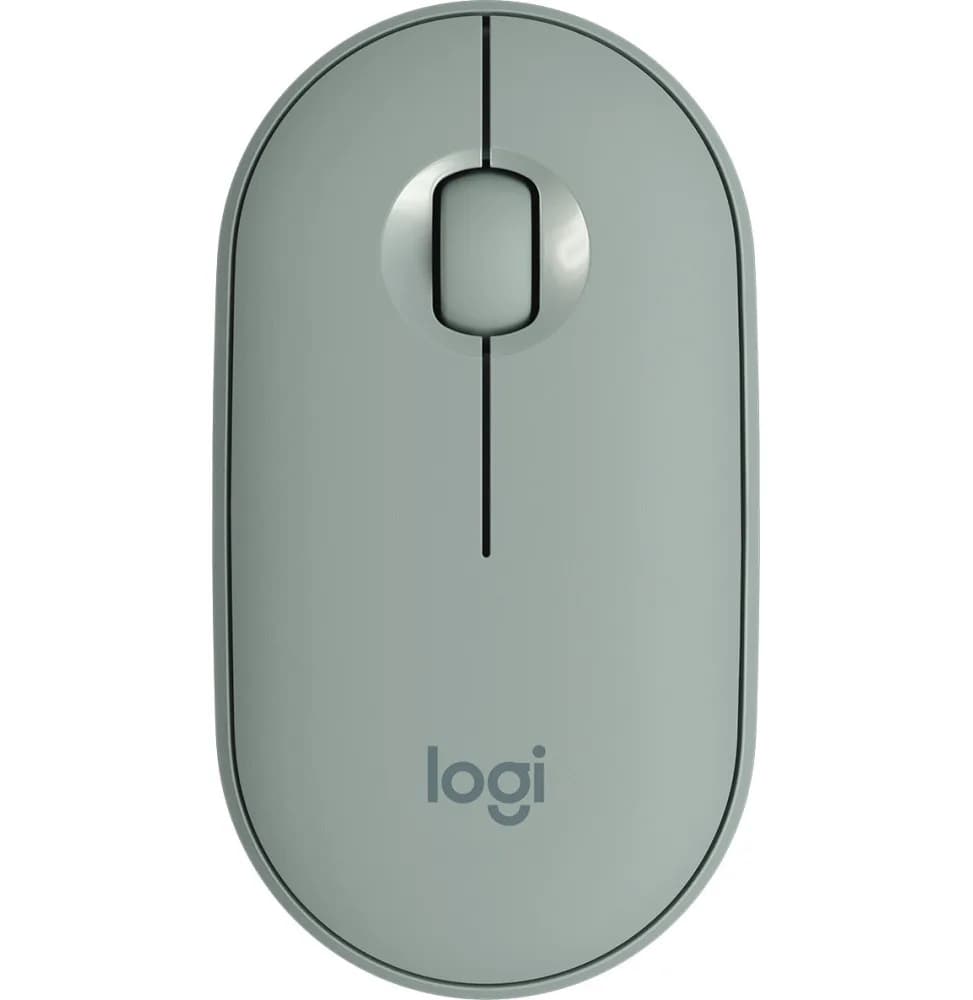 Souris sans fil Bluetooth Logitech Pebble M350 Eucalyptus (910-005720)