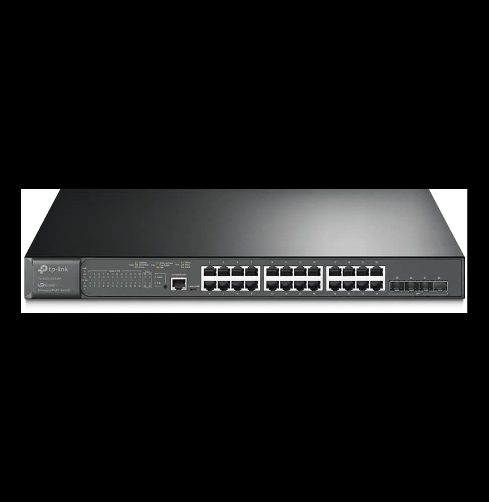 Switch administrable TP-Link TL-SG3428XMP JetStream 24 ports PoE+ Gigabit et 4 ports 10GE SFP+ L2+