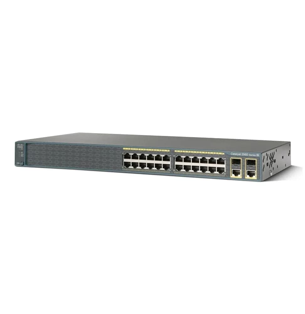 Switch administrable Cisco Catalyst 2960 - 24 ports 10/100 + 2T/SFP avec LAN Lite
