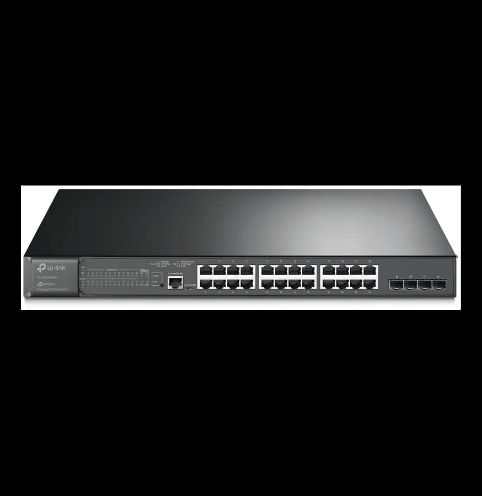 Switch TP-Link TL-SG3428MP JetStream administrable 28 ports Gigabit L2 avec 24 ports PoE+