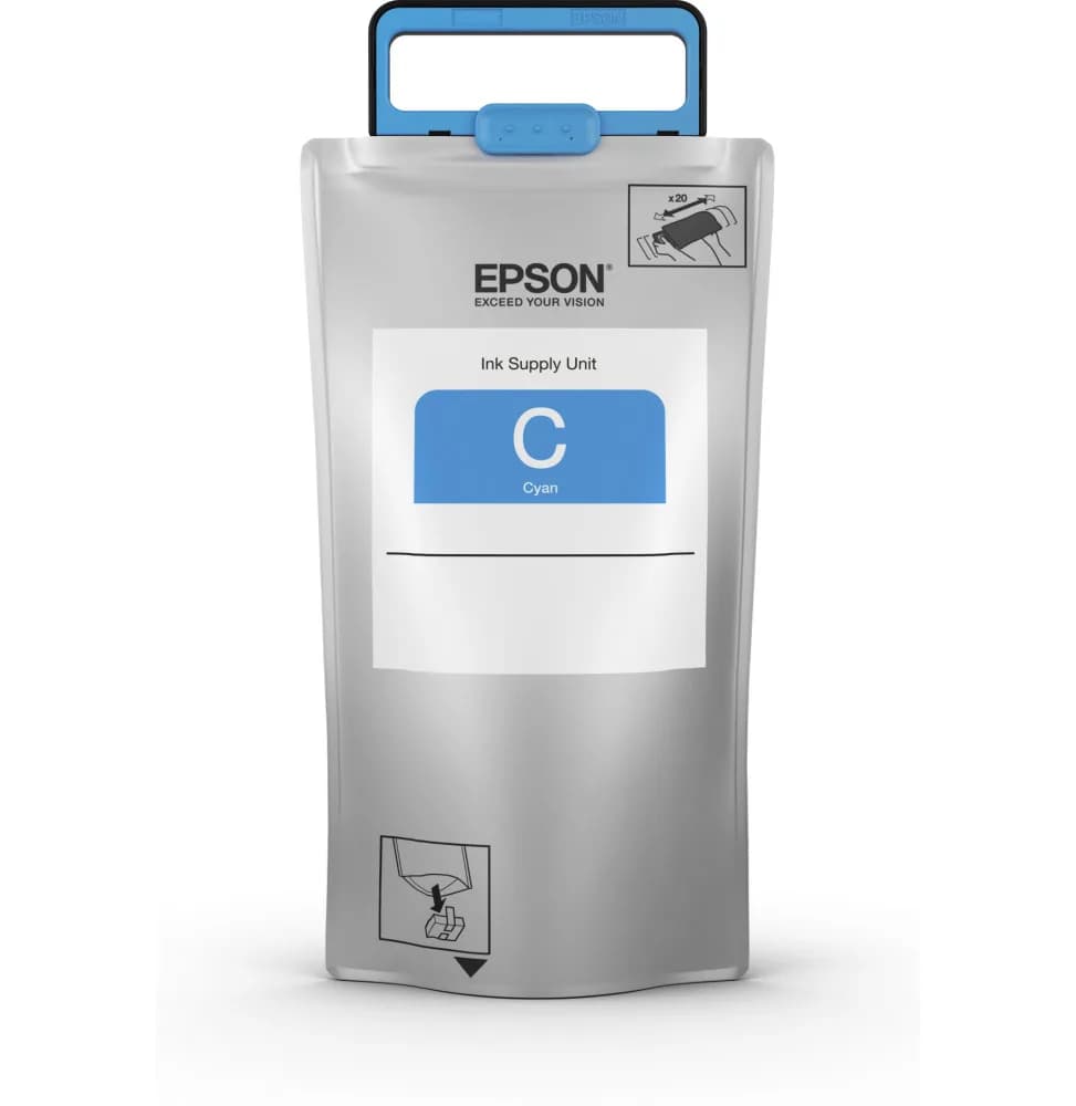 Unité d'alimentation en encre Cyan XXL pour Epson WF-R8590 (C13T869240)